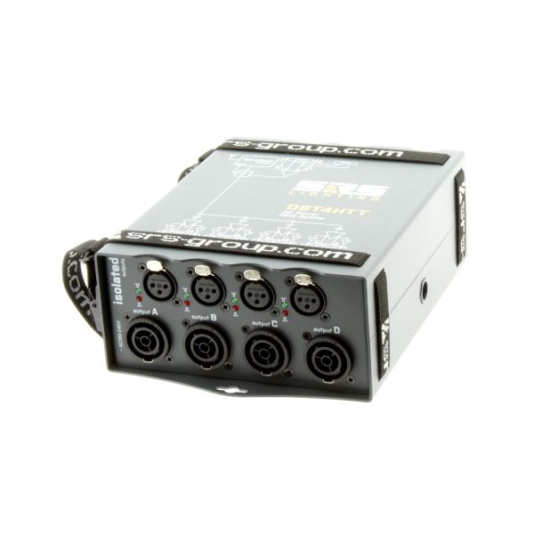 splitter, SRS DST4HTT, DMX/power , 4-way XLR3/TRUE