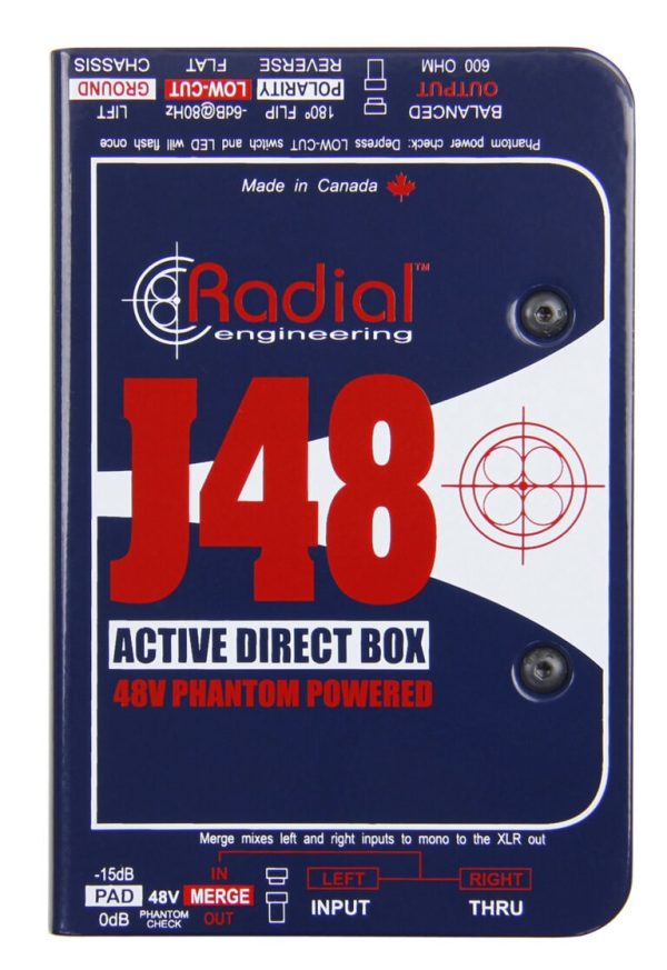 Radial J48, DI box, Active