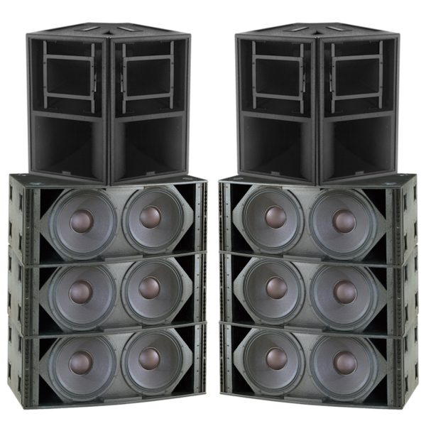 Speaker Set: 4x EAW KF850, 6x EV X-Sub (4-way)