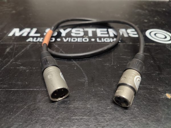 XLR3 Cable, 0.7m - Afbeelding 2