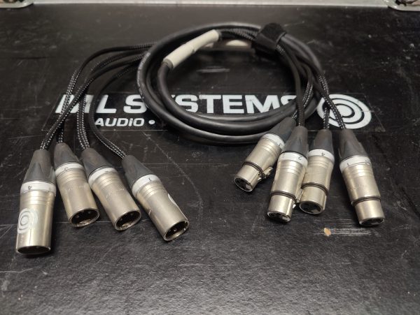 XLR3 Snake, 4 pair, 2m - Afbeelding 2