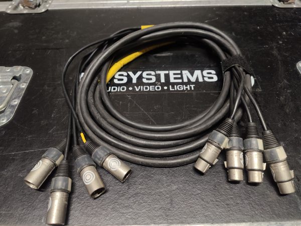 XLR3 Snake, 4 pair, 5m - Afbeelding 2