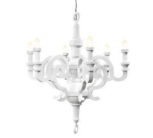 Grazioso Bianco, White, Chandelier