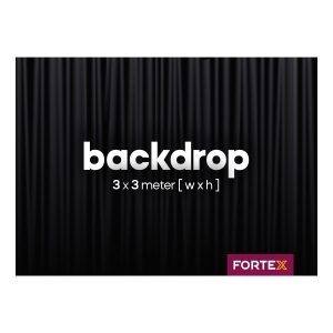 Backdrop, 3mx3m, Black