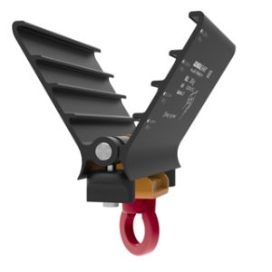Beamclamp Tent, SWL 200kg, fixed eyebolt, Black