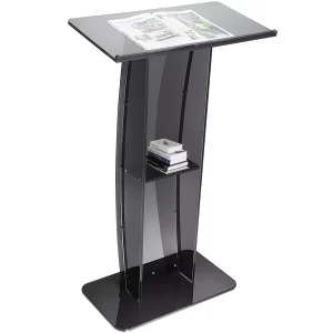 Katheder Plexiglas black transparant